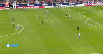 锁定胜局！格列兹曼中路包抄冷静推射远角破门，阿尔马达传射