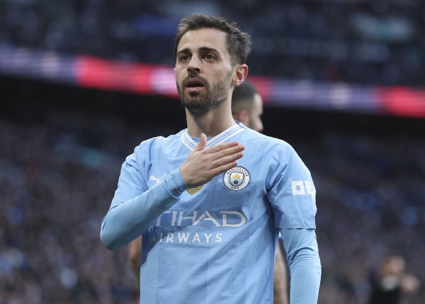 B席英超已送出48助功  ，曼城队史上仅次于德布劳内和大卫-席尔瓦