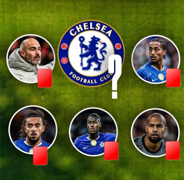 无奖竞猜，👀切尔西连续4场有人染红，今天还会有吗？